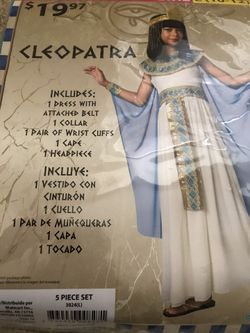 Cleopatra costume size kids large 10-12 Halloween