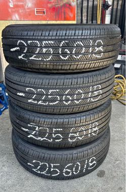 225 60 18 I'm selling this set of tires with 80% life left on all 4