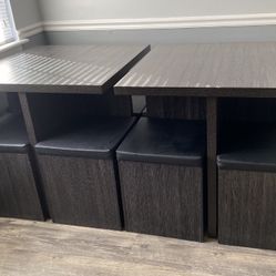 Two Small Tables/Stools with Storage