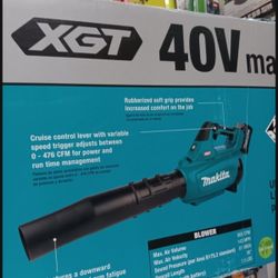 Makita XGT 40V Max Brushless Cordless Leaf Blower Tool-Only 