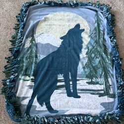 Wolf Fleece Blanket 