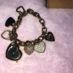 Amitron Heart Shaped Genuine Crystal Charm 