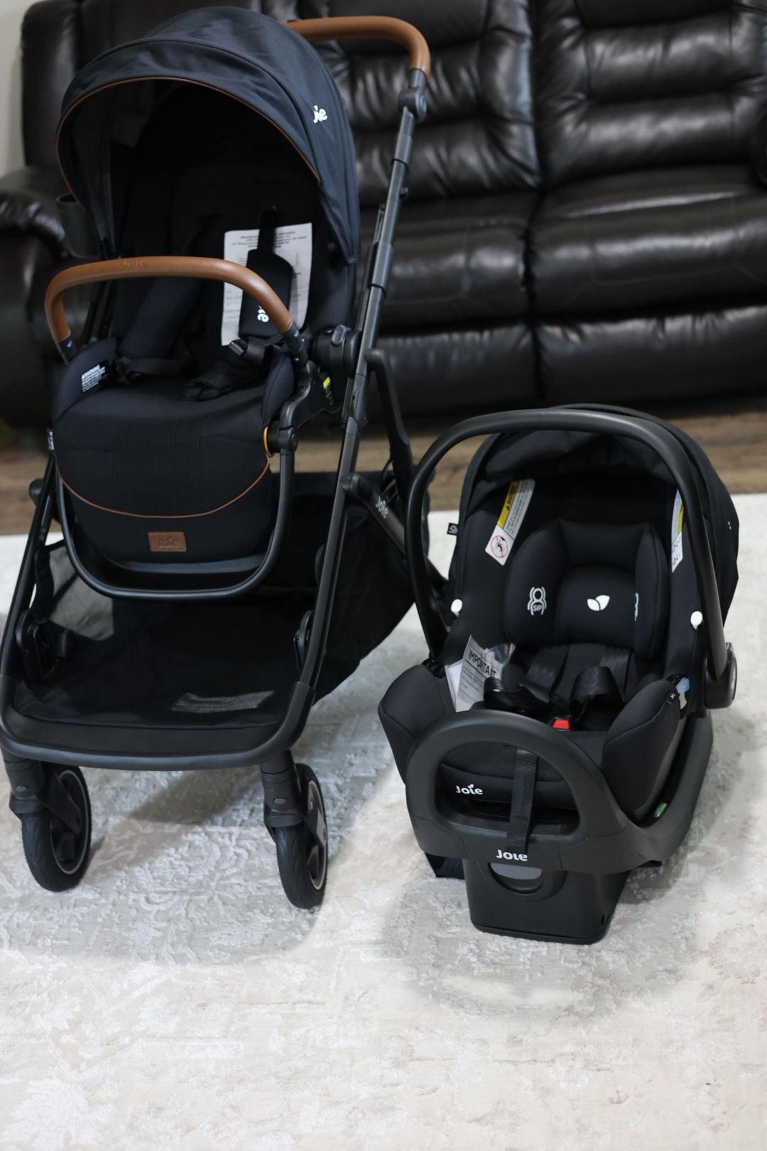 Brand New Joie Chive™ Stroller + Joie Rue™ Infant Car Seat (Single-to-Double Travel System)