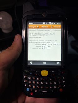 Motorola mc65 zebra device