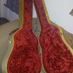 Vintage Hard Shell Tweed Guitar Case