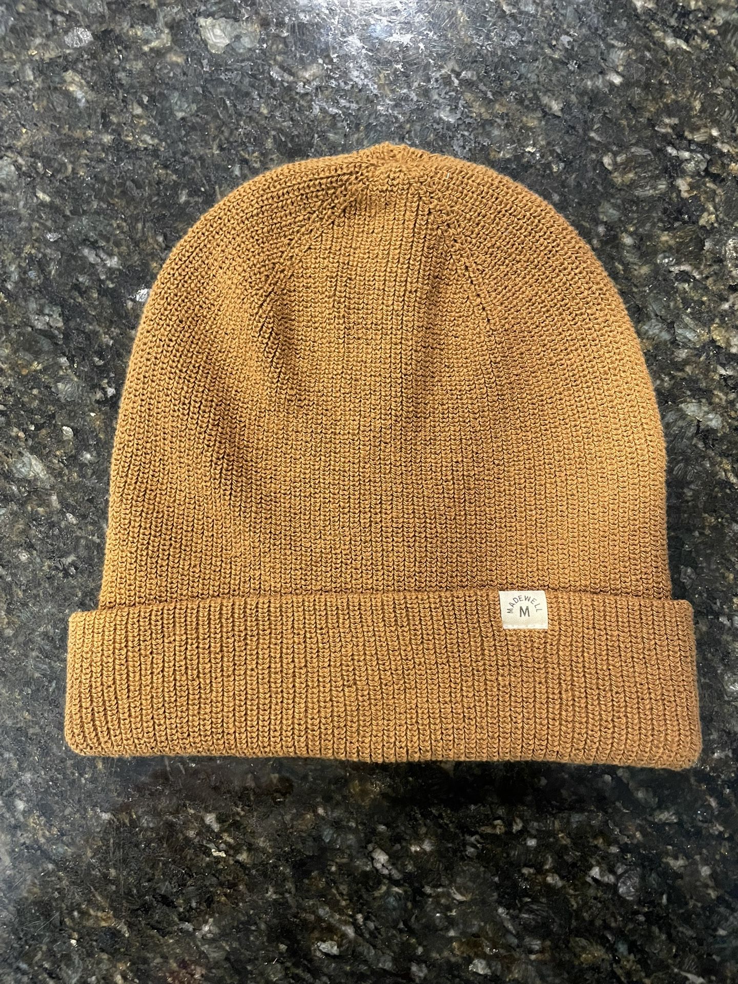 Madewell (Re)Sourced Honey Brown Cuffed Cotton Beanie