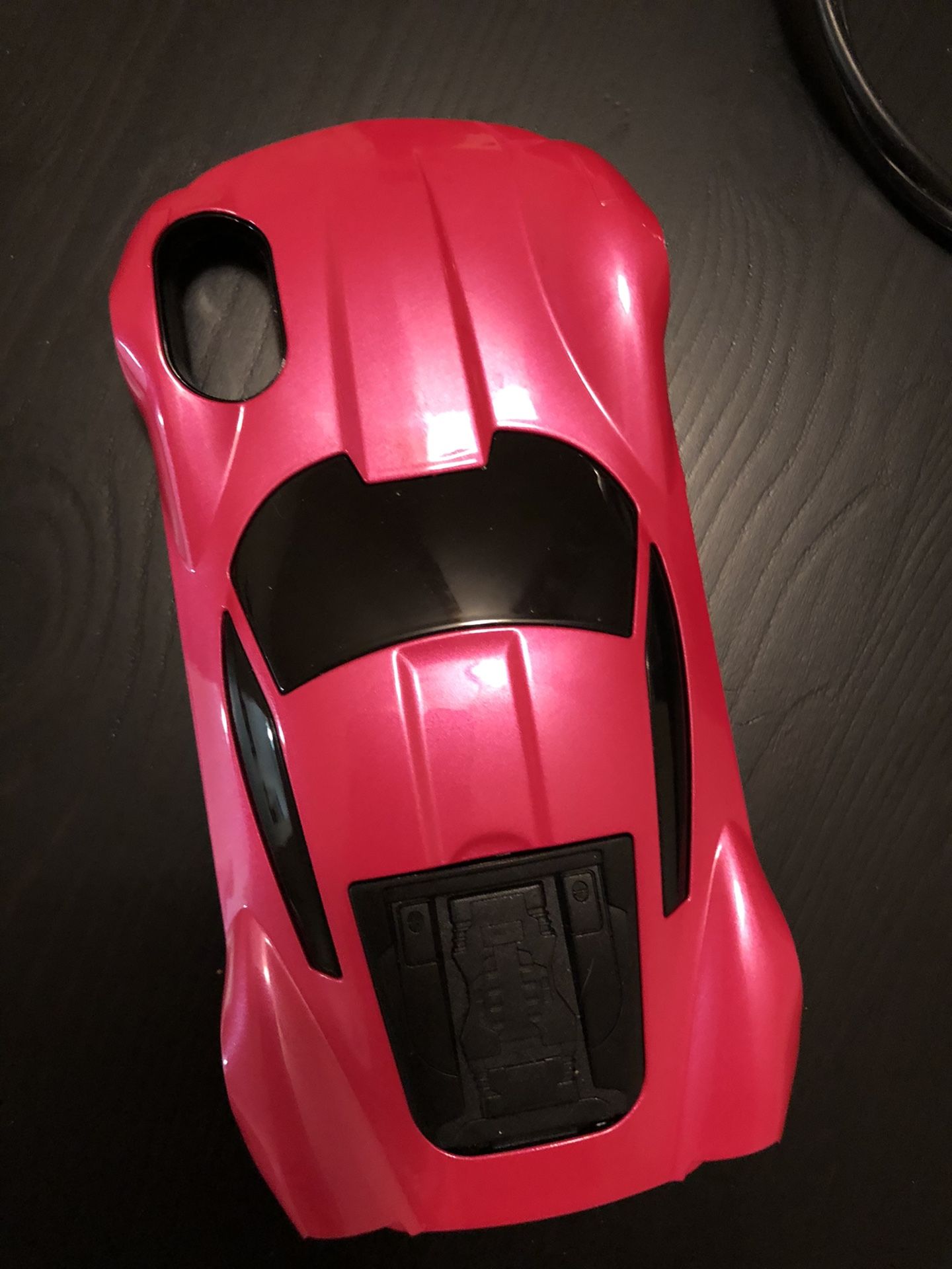 Pink car iPhone X phone case