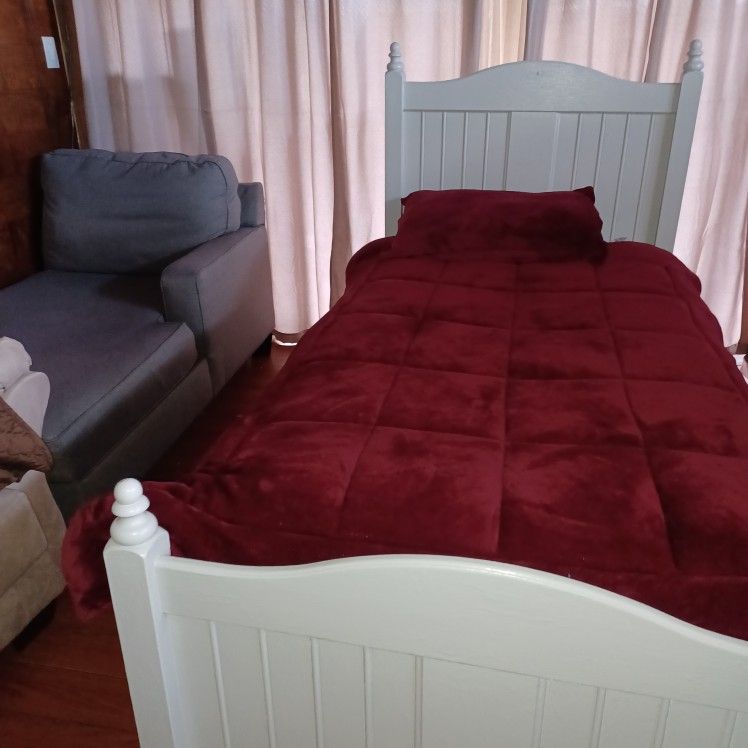 cama twin doble con colchones