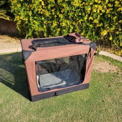 EliteField 3-Door Folding Soft Dog Crate, Indoor & Outdoor Pet Home, 36"L x 24"W x 