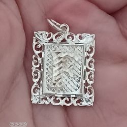 Vtg.Sterling Silver Intial " F" PENDANT
