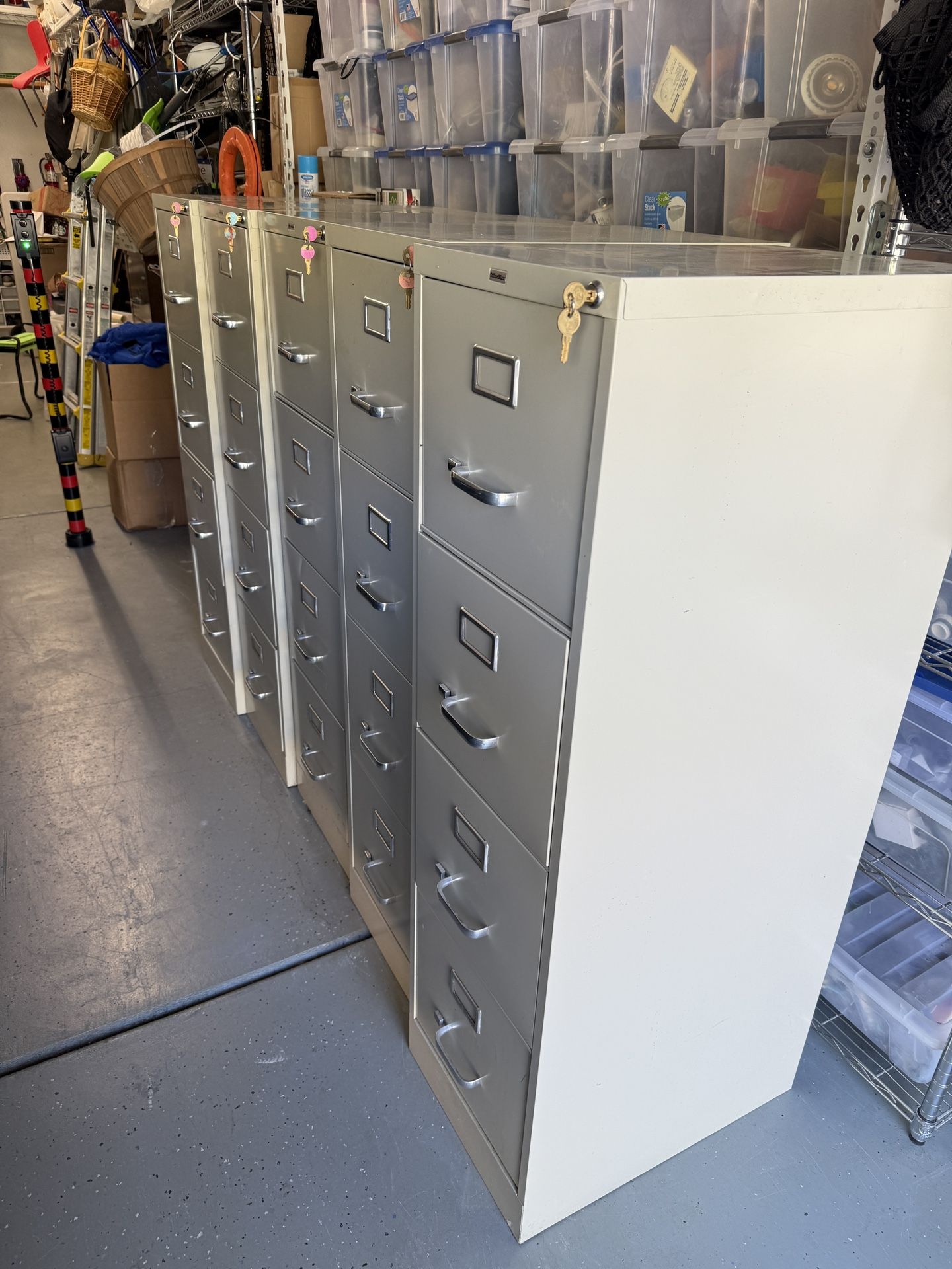 Five Used Filing Cabinets