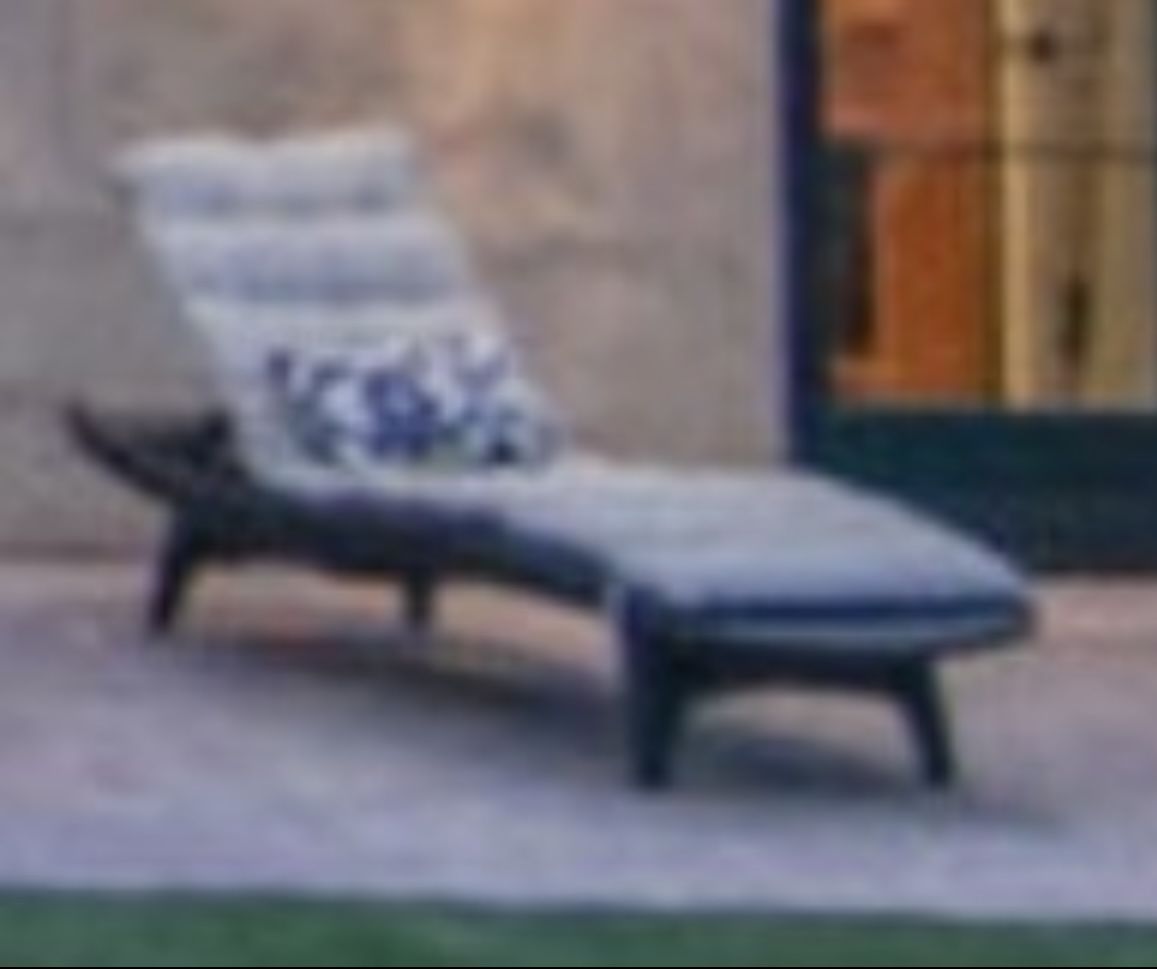 2 Comfy Tan chaise lounge cushions