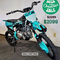 Dirt Bike For Sale in Sacramento! CHRISTMAS SALE – SAVE $200 INSTANTLY! 190cc Oil-Cooled Manual Clutch Beast – Strong & Stylish! Fully Assembled!