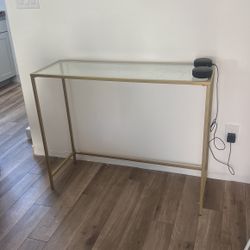 Gold Entry Table Console