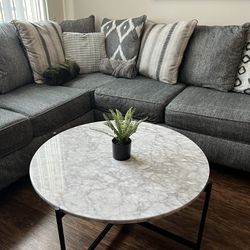 Faux Marble Coffee Table (36 x 36)