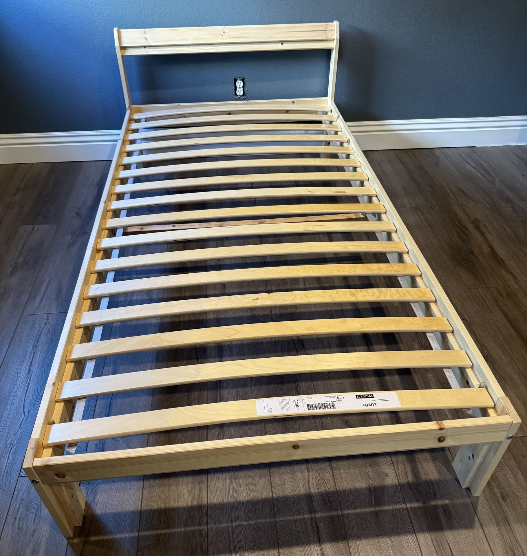 Neiden Pine Twin Size Bed Frame with Slatted Bed Base