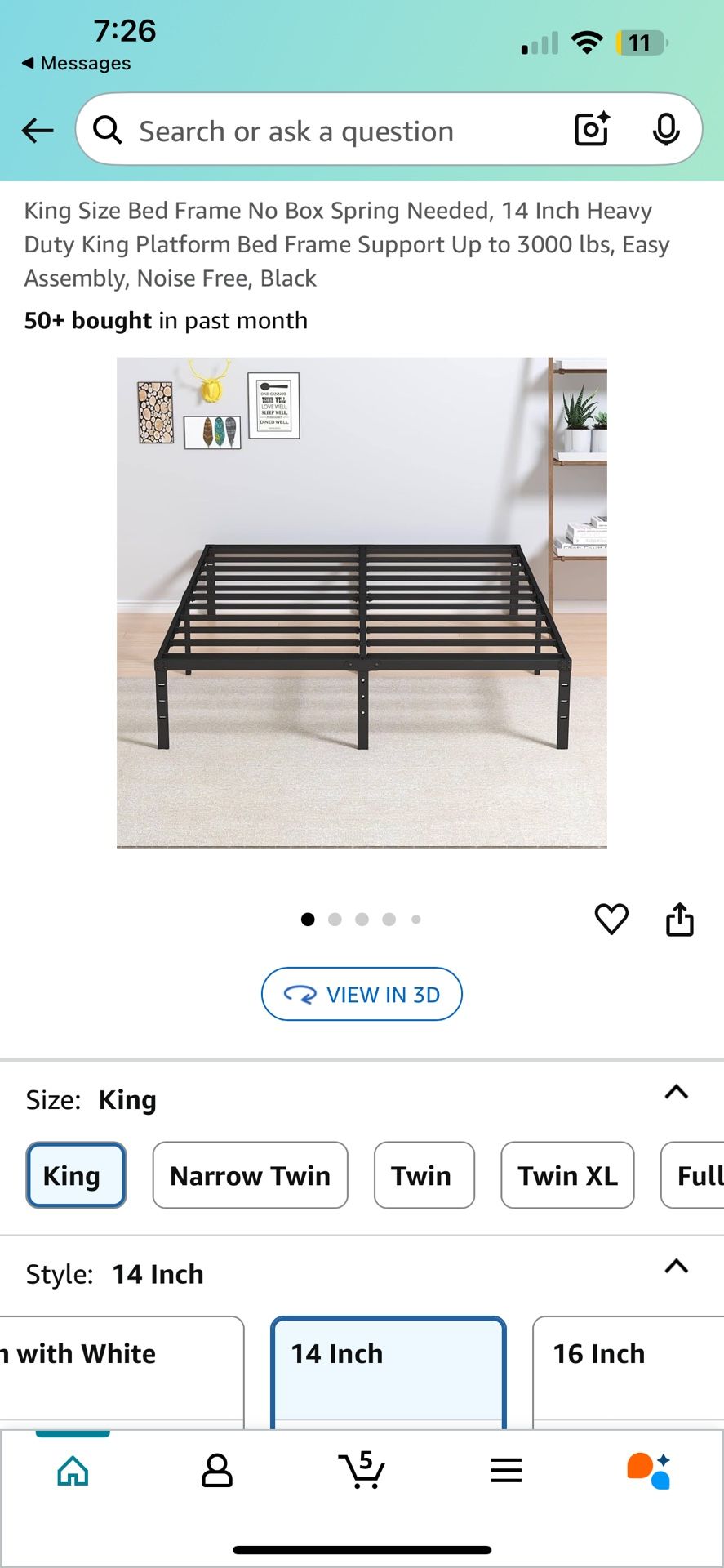 King Size Bed Frame