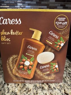 New Caress Shea Butter Bliss Body Wash Silk Gift Set