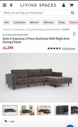 Gray Espresso Couch