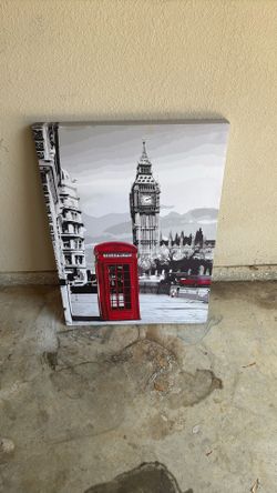 The London Red Phone Booth Painting