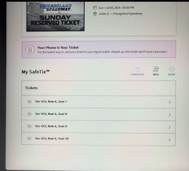 Chicagoland  eero 400 tickets for today