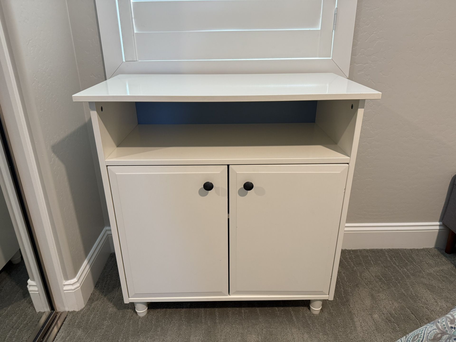 IKEA Cabinet With Adjustable Shelf - White - Excellent Condition