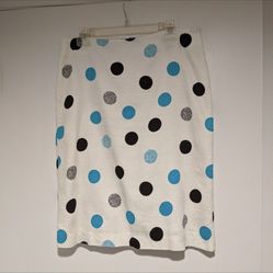 Talbots Polka Dot Pencil Skirt 