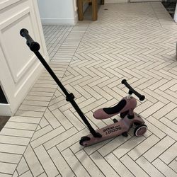 Scoot & Ride Highwaykick 1 – Rose – 2-in-1 Toddler Scooter/Seat – Ages 1-5 – Like New