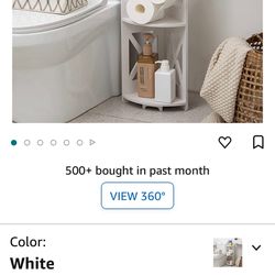 Corner shelf for small spaces, living room corner shelf for decorations, toilet paper holder for bathroom organizer, waterproof holder for toilet pape