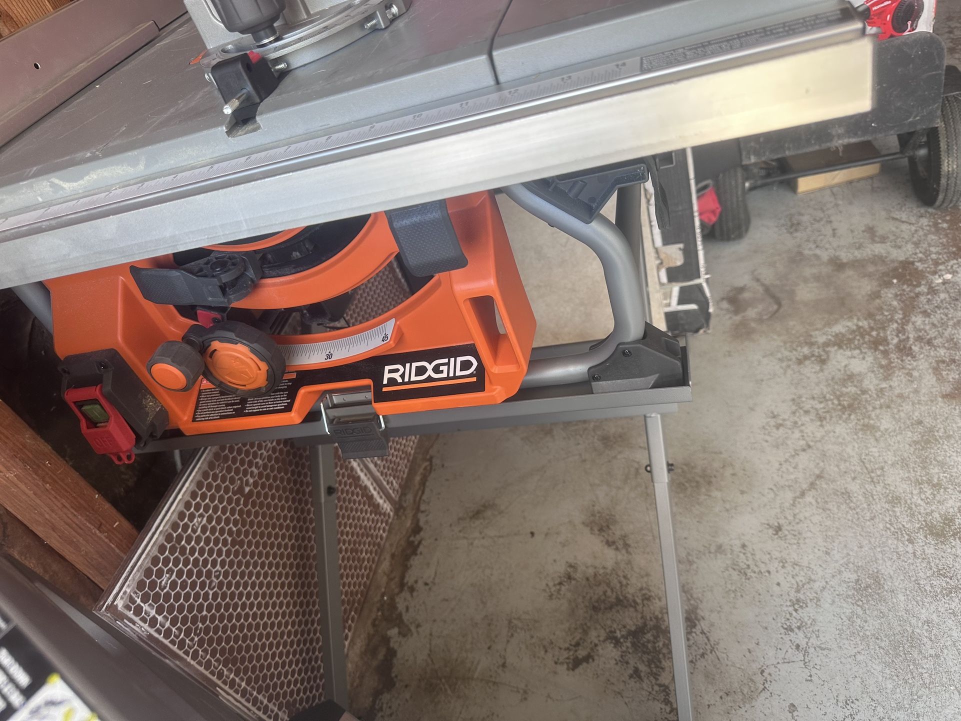 Rodgid Table Saw New Open Box 