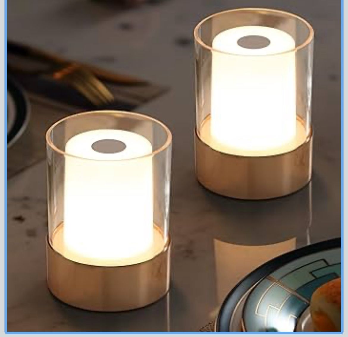 2-Pack Mini 4-Inch Dining Table Lights - New In Box