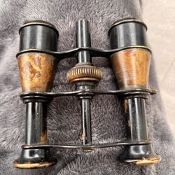 French Brass 1880 Binoculars-Vintage
