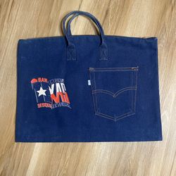 Vintage Levis San Antonio Pocket Denim Tote All Cities Sesquicentennial RARE