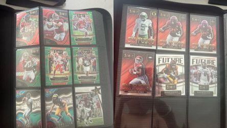 Binder full of NFL cards