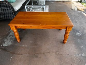 Solid Pine Wood Coffee Table