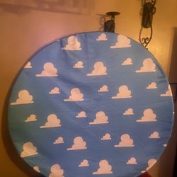Toy Story Theme Cloud Round Backdrop Cover