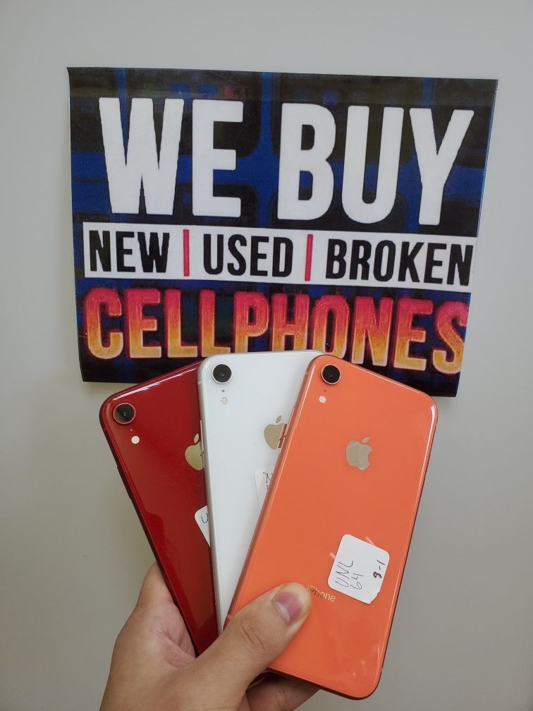 IPHONE XR 64GB AVAILABLE FOR ALL CARRIERS TMOBILE METRO CRICKET AT&T