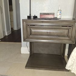 Two Beautiful Night Tables (Gray)