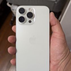 Apple iPhone 15 Pro Max 256GB White Titanium AT&T Locked Clean IMEI