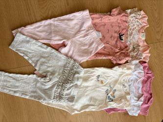 Baby Girl Onsie LOT 0-9m