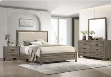 James Upholstered Queen Bedroom Set