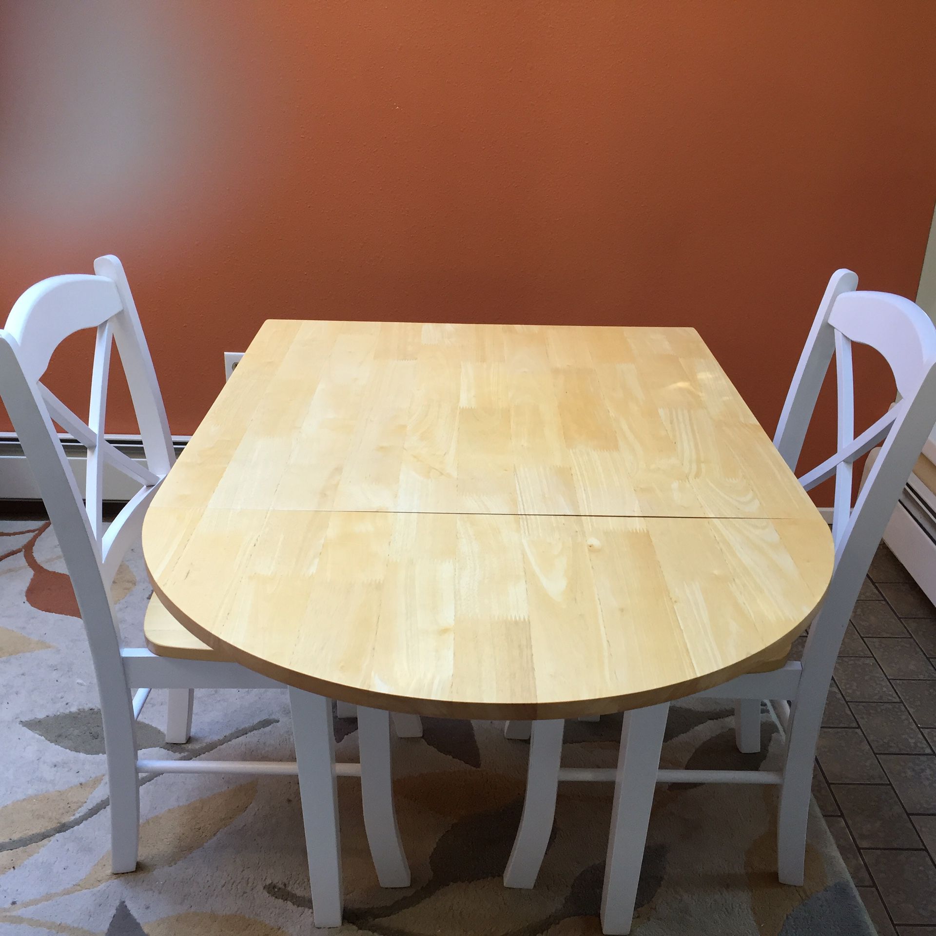 Kitchen table with two chairs
