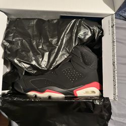 Jordan 6 Black/inferred Size 10 