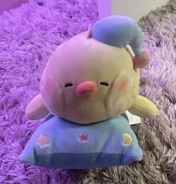 Duck plushy sleeping