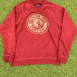 Red crew neck for men