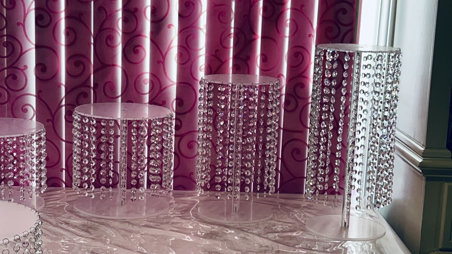 CAKE STANDS SET FOR SALE $300