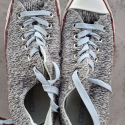 Women's Size 7 Boys Size 5 Converse Gray Wolf Sneakers 