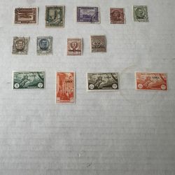 Italian Eastern Africa Occupation Group Of 13 Stamps 