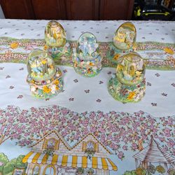 5 Musical Bunny  Sparkle Globes