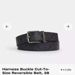 Coach Mens Belt Size 36 Length